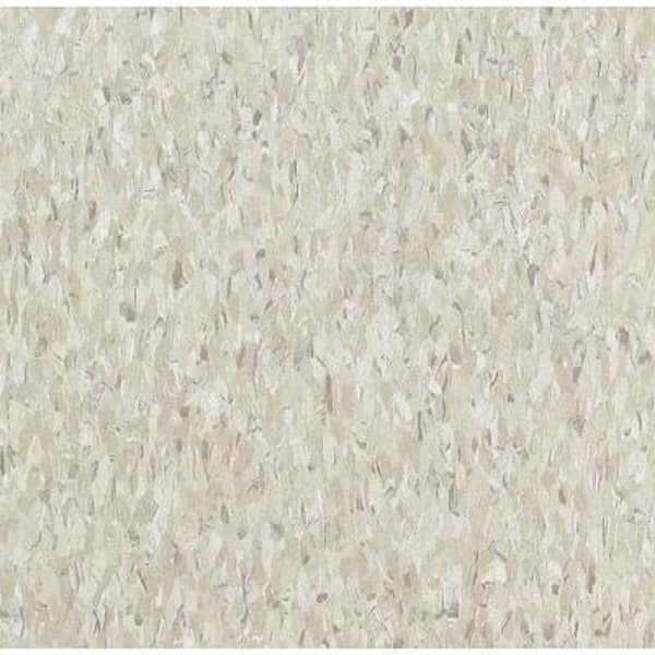 Armstrong Take Home Sample - Imperial Texture VCT Shelter White Standard Excelon Commercial Vinyl Tile - 6 in. x 6 in.