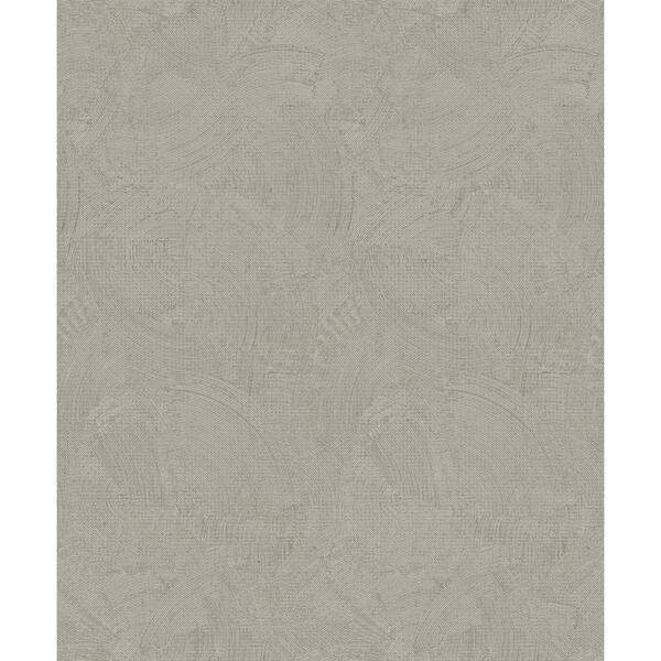 Unbranded Zen Collection Silver Abstract Plaster Fan Metallic Sheen Finish Non-Pasted Non-Woven Wallpaper Sample