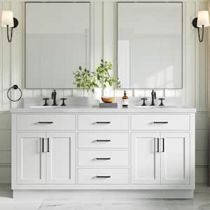 Hepburn 72 in. W x 21.5 in. D x 34.5 in. H Bath Vanity Cabinet without Top in White