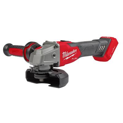 M18 FUEL 18-Volt Lithium-Ion Brushless Cordless 4-1/2 in./5 in. Braking Grinder with Slide Switch (Tool-Only)