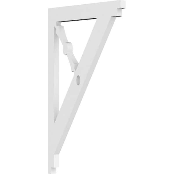Ekena Millwork 5/8 in. W X 14 in. H X 8 in. D PVC Artisan Bracket
