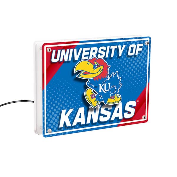Evergreen University of Kansas NCAA Blue Rectangle Desklite LED Decor