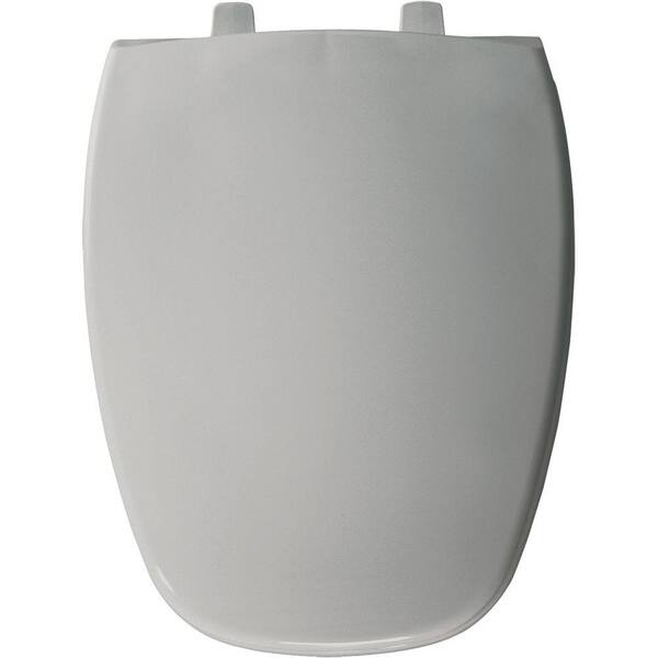 BEMIS Elongated Closed Front Toilet Seat in Silver