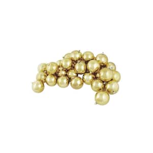 Shiny Champagne Gold Shatterproof Christmas Ball Ornaments (12-Count)