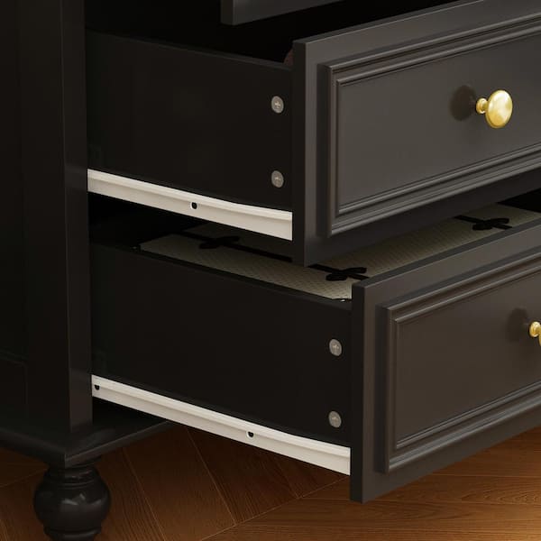 12 Drawer Dresser For Bedroom – Tall Fabric Dresser With Metal Frame, Wooden Top, Anti-Tip Design