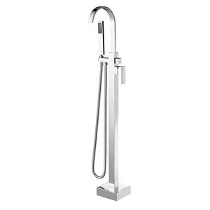 Hemlock Single-Handle Freestanding Roman Tub Faucet with Tub Filler in Chrome
