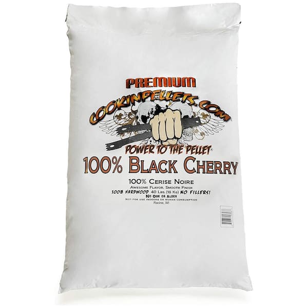 COOKINPELLETS.COM 40 lbs. Black Cherry Smoker Smoking Hardwood Wood Pellets Bag