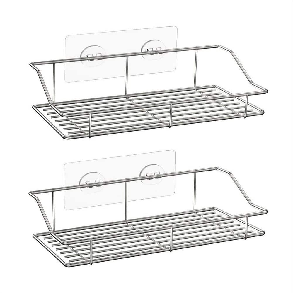 Cubilan Wall Mounted Bathroom Shower Caddies Stainless Steel Adhesive