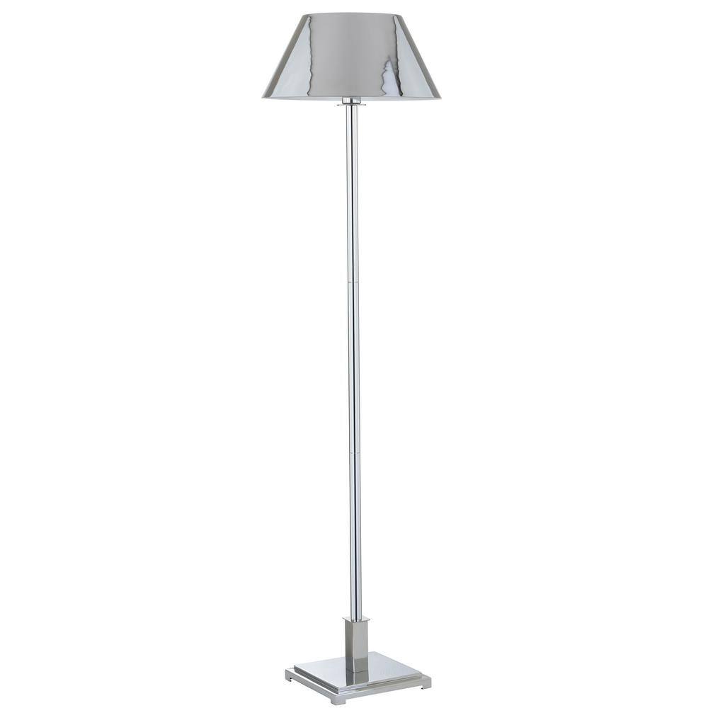 Roxy Transitional 60" Polished Chrome LED Floor Lamp