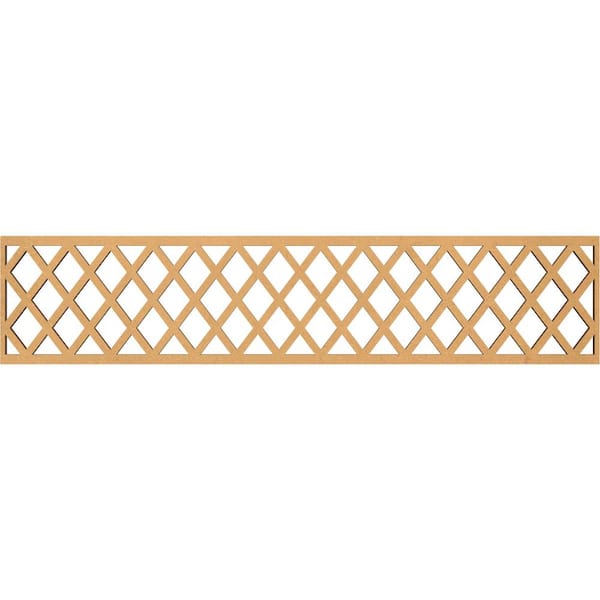 Ekena Millwork Manchester Fretwork 0.375 in. D x 46.75 in. W x 10 in. L MDF Wood Panel Moulding