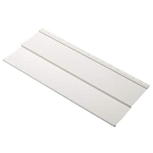 Take Home Sample Progressions Double 5 in. x 24 in. Vinyl Siding in Ivory