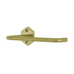 Brusque Wall Mounted Toilet Paper Holder in Brushed Gold