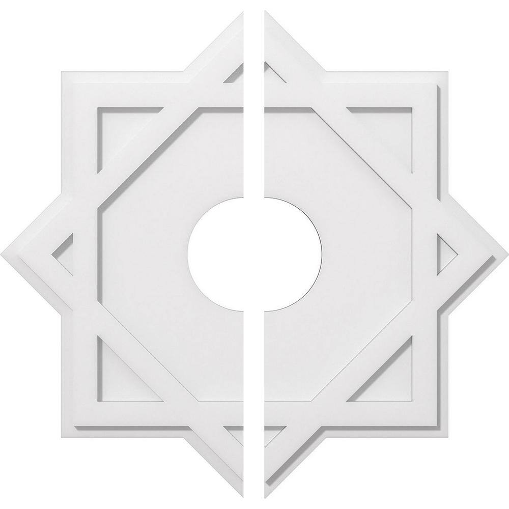 1 in. P X 16-1/2 in. C X 30 in. OD X 7 in. ID Axel Architectural Grade PVC Contemporary Ceiling Medallion, Two Piece price history on PriceWatchPro