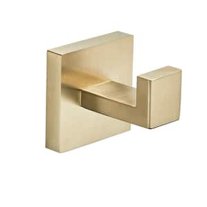 Bathroom Robe Hooks Stainless Steel Wall Mounted In Gold 2-pack