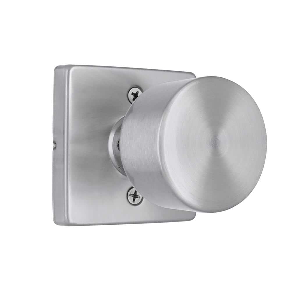 Ridgeway Satin Nickel Dummy Door Knob with Square Rose