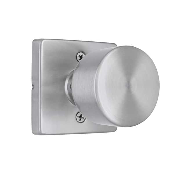 Ridgeway Satin Nickel Dummy Door Knob with Square Rose