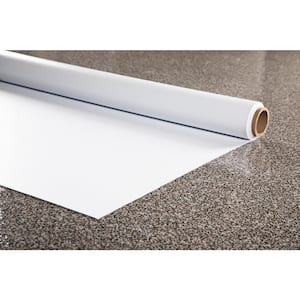Greenhouse/Grow Room Absolute White Ceramic Commercial/Residential Vinyl Sheet Flooring 5 ft. W x 10 ft. L