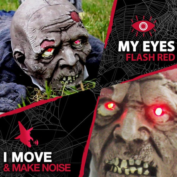 7 in. Touch Activated Animatronic Zombie