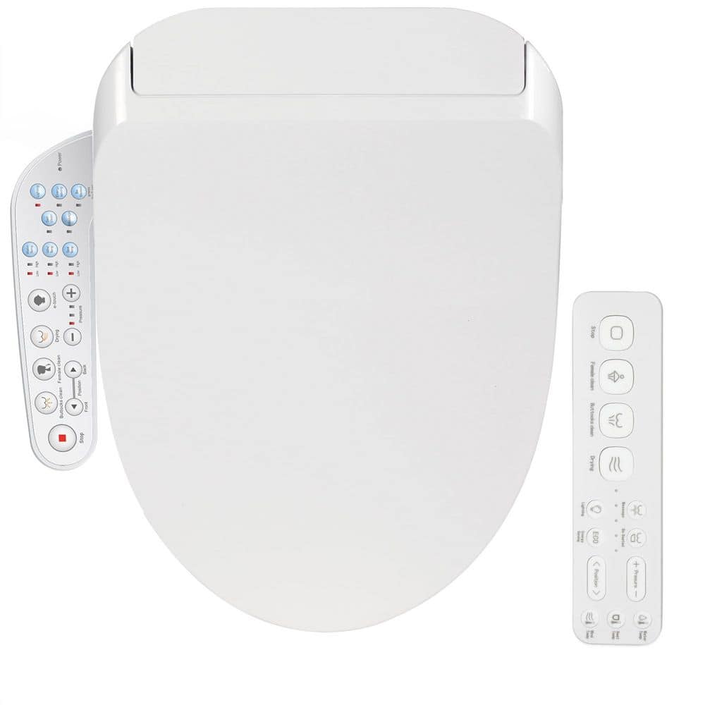 1-Piece Bath Accessory Set in White, Elongated Electric Bidet Toilet Seat, Dual Control with Warm Water and Heated Seat price history on PriceWatchPro