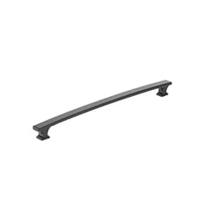 Rimouski Collection 12 5/8 in. (320 mm) Matte Black Transitional Rectangular Cabinet Bar Pull