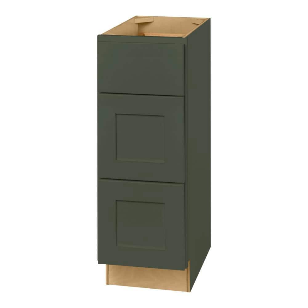 Avondale 12 in. W x 21 in. D x 34.5 in. H Ready to Assemble Plywood Shaker Drawer Base Bath Cabinet in Fern Green price history on PriceWatchPro
