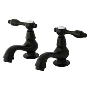 Tudor Old-Fashion Basin Tap 4 in. Centerset 2-Handle Bathroom Faucet in Oil Rubbed Bronze