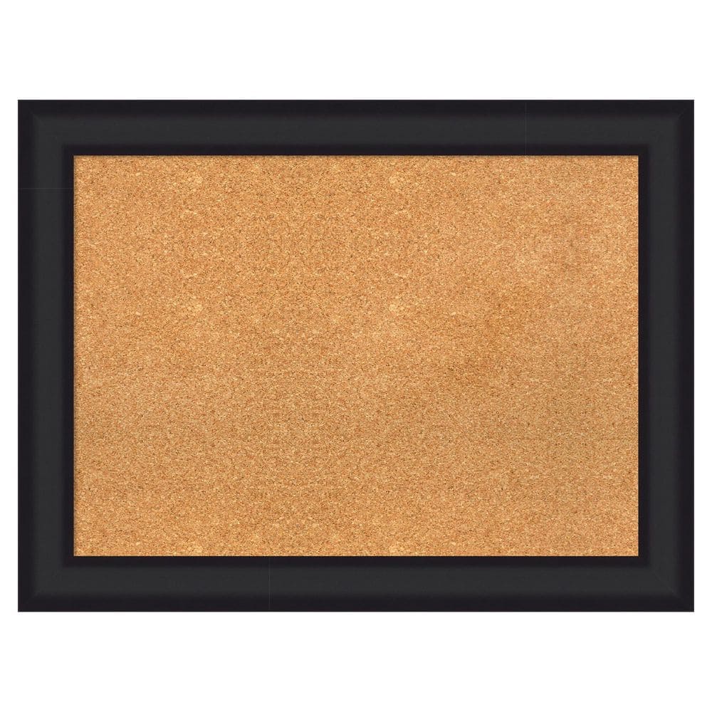 Oliver Black 33 in. x 25 in. Wood Framed Natural Cork Memo Board price history on PriceWatchPro