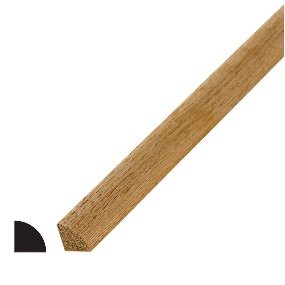 Alexandria Moulding Wm 105 3 4 In X 96 Wood Red Oak Quarter Round 0w105 40096c The Home Depot Wood Red Oak Quarter Round Moulding, Oak Quarter Round