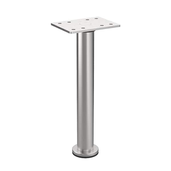 Richelieu Hardware 7 7/8 in. (200 mm) Stainless Steel 201 Round Furniture Leg with Leveling Glide