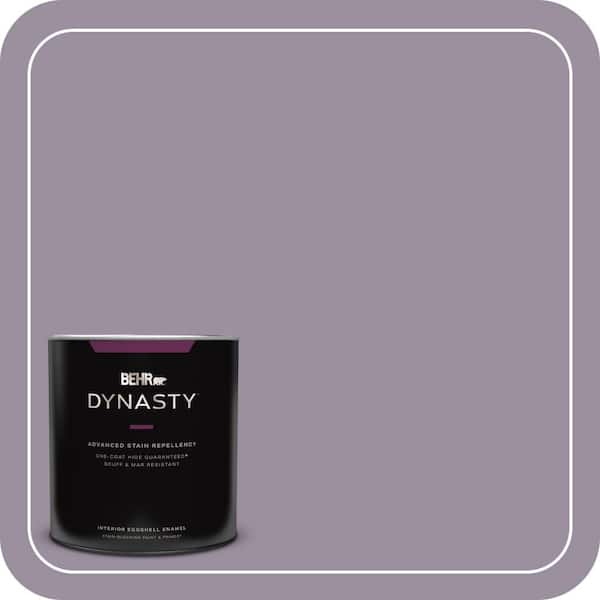 BEHR DYNASTY 1 qt. #PPU16-13 Duchess Lilac Eggshell Enamel Interior Stain-Blocking Paint and Primer