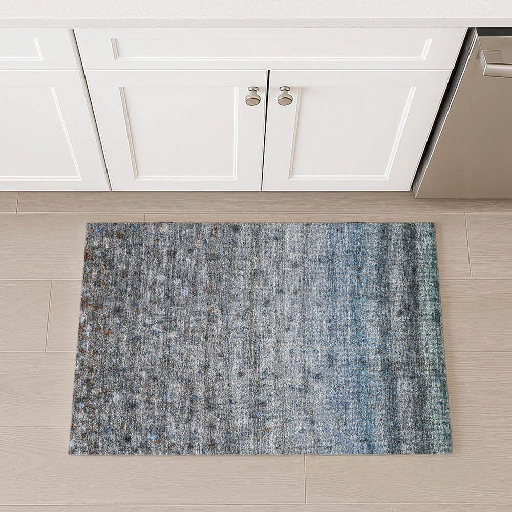 Chantille Machine Washable Indoor/Outdoor Abstract ACN2315 Blue 2 ft. x 3 ft. Accent Rug price history on PriceWatchPro