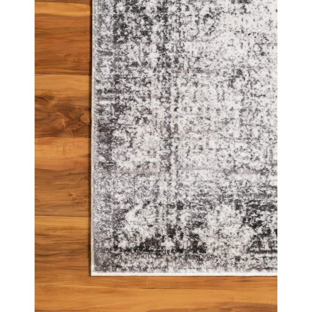 Casino Sofia Chic Gray Rectangular Indoor Rug - 8' x 10'