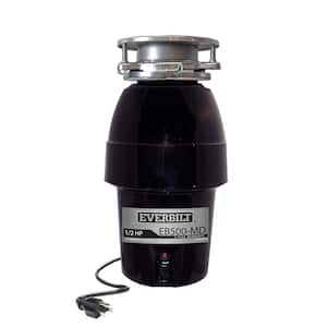 1/2 HP Sound Insulated Continuous Feed Garbage Disposal with Stainless Steel Sink Flange and Attached Power Cord