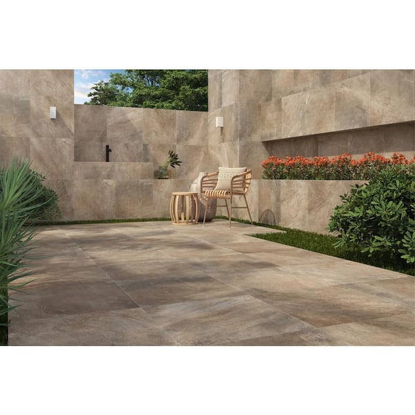 ELIANE Arizona Beige 24 in. x 24 in. Glazed Porcelain Floor and Wall Tile  (15.50 sq. ft./Case) 8045334 - The Home Depot