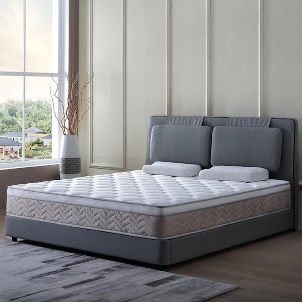 Full Medium Firm 12 in. Memory Foam Mattress Pocket Spring Hybrid Mattress Pressure Relief Breathable Mattress in A Box