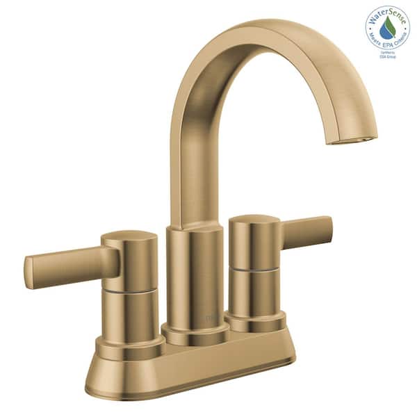 Delta Albion Gold 4 in. Centerset 2-Handle Bathroom Faucet with
