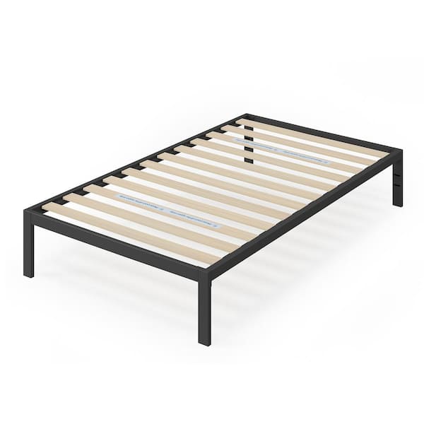 Zinus Black Twin Metal Platform Bed Frame Without Headboard