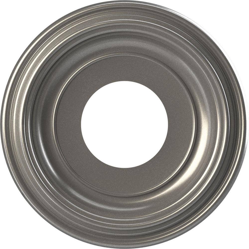 Ekena Millwork 10 In. O.D. X 3-1/2 In. I.D. X 3/4 In. P Baltimore Thermoformed Pvc Ceiling Medallion In Metallic Dark Bronze Cmp10bacdb