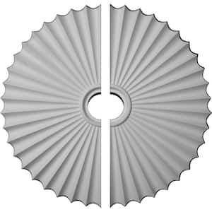 33-7/8 in. x 2 in. Shakuras Urethane Ceiling Medallion, 2-Piece (For Canopies up to 6 in.)