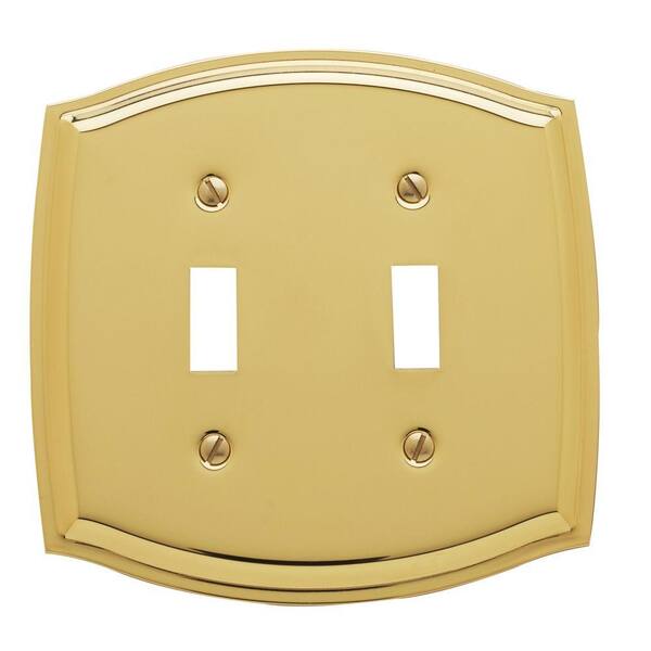 Baldwin Brass 2-Gang Toggle Wall Plate (1-Pack)