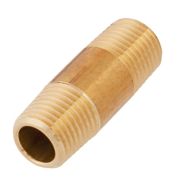 1/4 in. x 1-1/2 in. MIP Brass Nipple Fitting