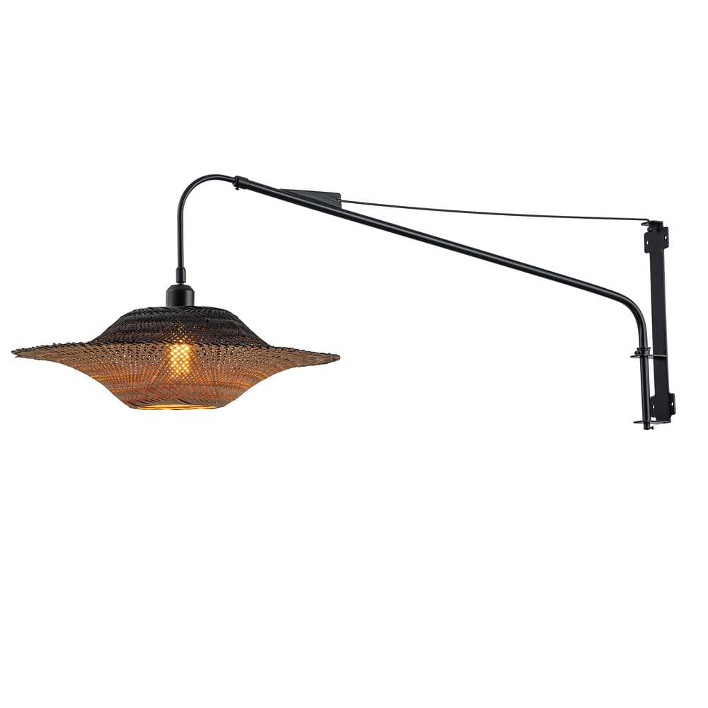 ELE Light & Decor Vienna Plug-In Adjustable Swing Arm Wall Lamp in