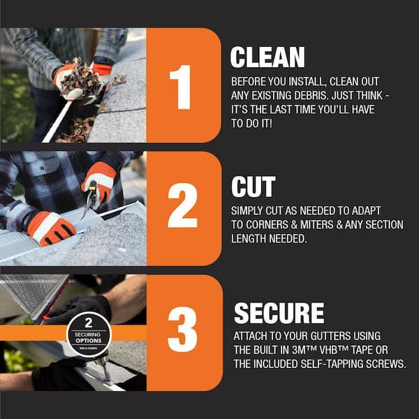 Gutter Guard by Gutterglove - 3 ft. L x 5.5 in. W Stainless Steel Micro-Mesh Gutter Guard (39 ft. Kit - Nominal)