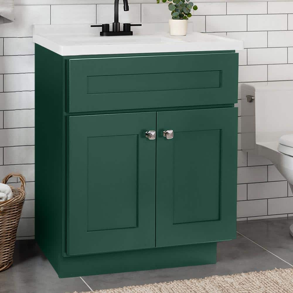 Hunter Green 30-inch Freestanding Wood Vanity Cabinet
