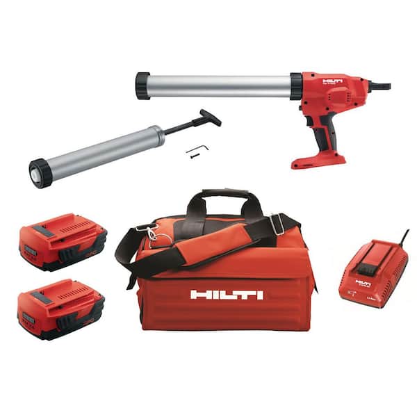 Hilti 22-Volt Lithium-Ion Cordless 20 oz. Adhesive and Caulk Gun Combo Kit with 2.6 Battery Pack, Charger and Bag
