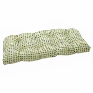 Novelty Rectangular Outdoor Bench Cushion in Green