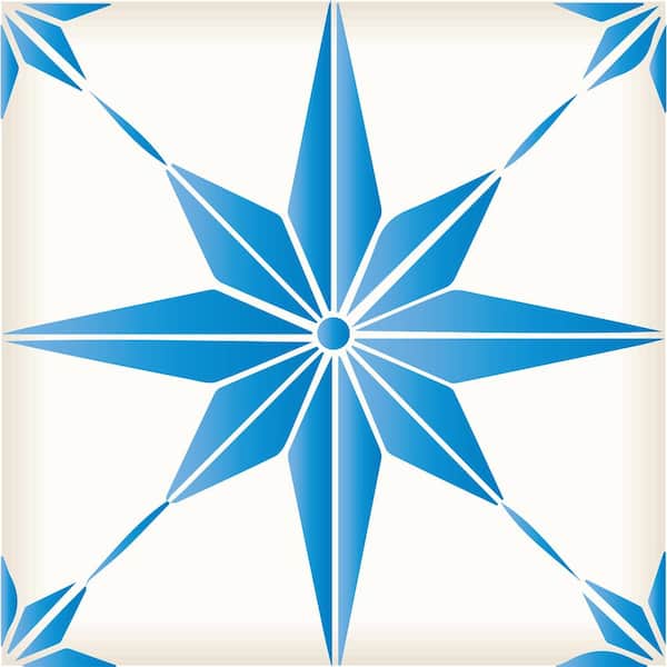 MI ALMA Blue B74 4 in. x 4 in. Vinyl Peel and Stick Tile (24-Tiles, 2.67 sq. ft. / pack)