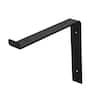 Crates & Pallet 10 In. Black Steel Shelf Bracket For Wood Shelving 