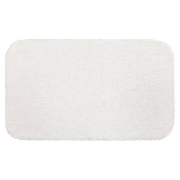 Mohawk Home Riverside White 17 in. x 24 in. Nylon Machine Washable Bath Mat