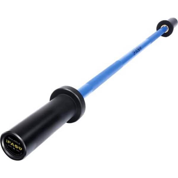 4 ft. Blue Stainless Steel Olympic Barbell Bar for 2 in. Plates